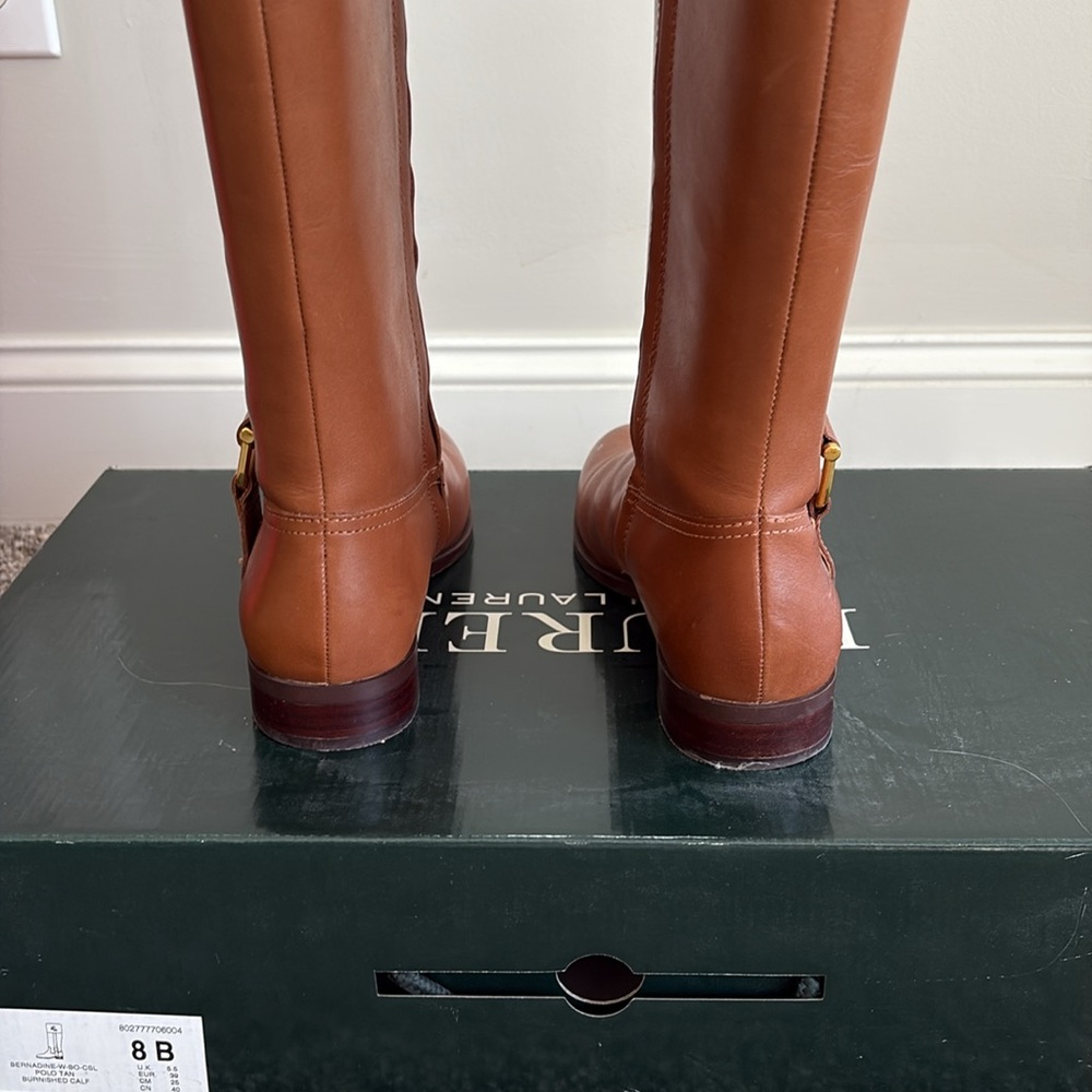 Riding boots leather wide calf - Picture 4 of 7